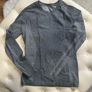 Figs Gray Athletic Long Sleeve Underscrub-Size Med